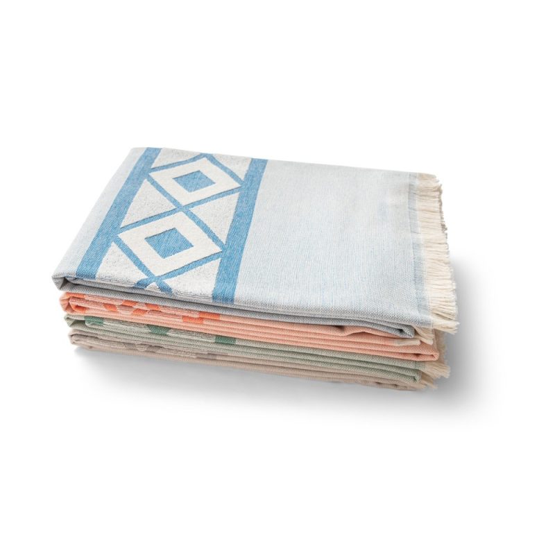 MALEK. Multifunctional bath towel (350g/m²) made of light and resistant cotton (85%) and recycled cotton (15%) - Image 4