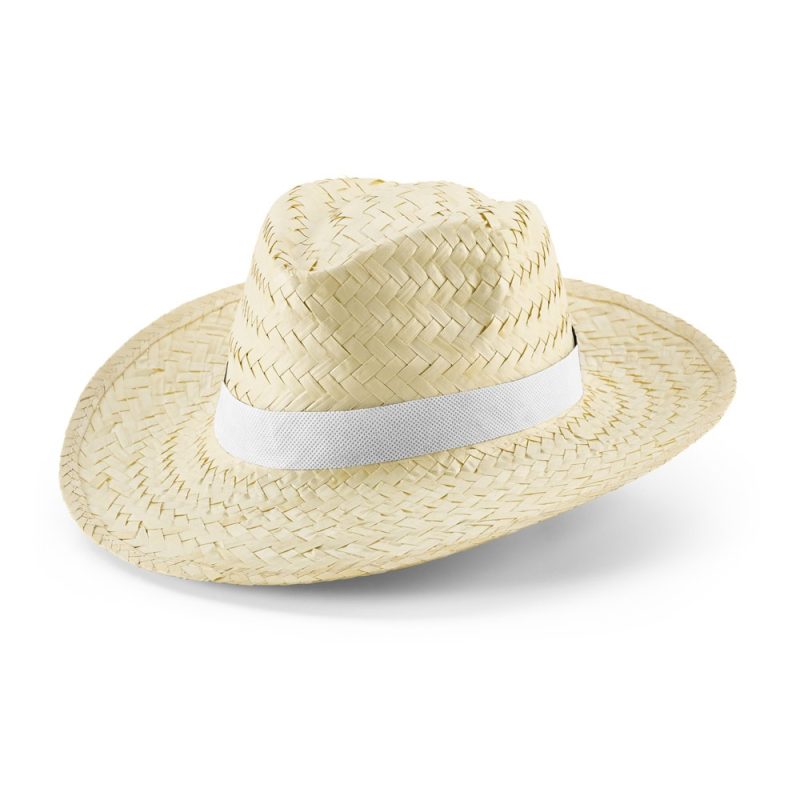 EDWARD POLI. Natural straw hat with polyester ribbon - Image 3