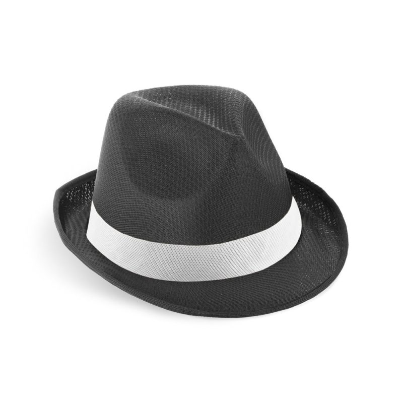 MANOLO POLI. Hat in PP with white polyester ribbon - Image 3