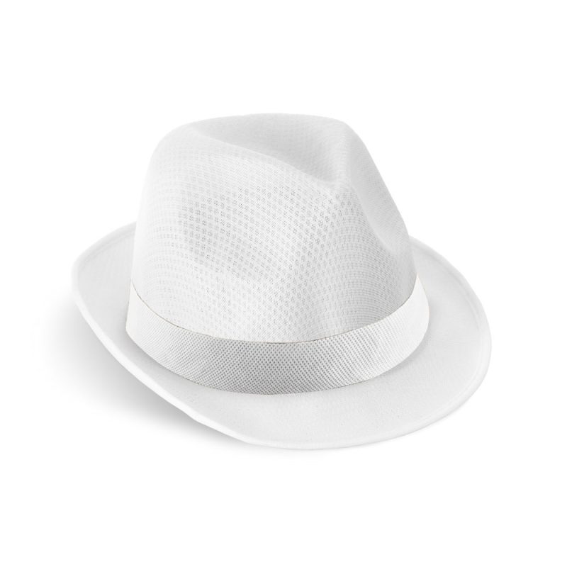 MANOLO POLI. Hat in PP with white polyester ribbon - Image 5