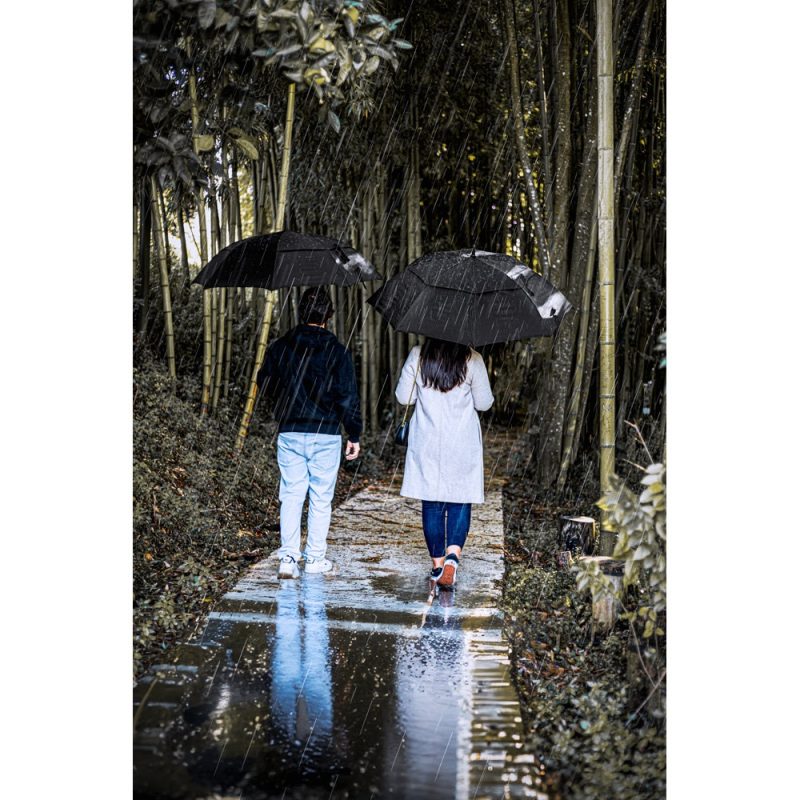 GAVIN. 27'5" umbrella in recycled polyester (100% rPET) with automatic opening - Image 3