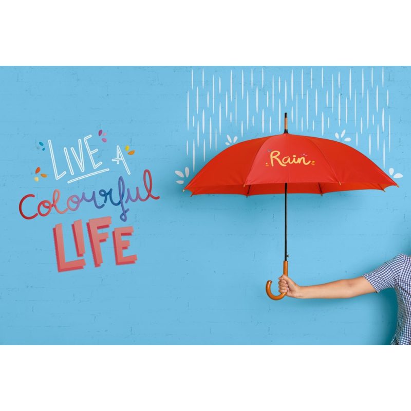 PATTI. 190T polyester umbrella with automatic opening - Image 3