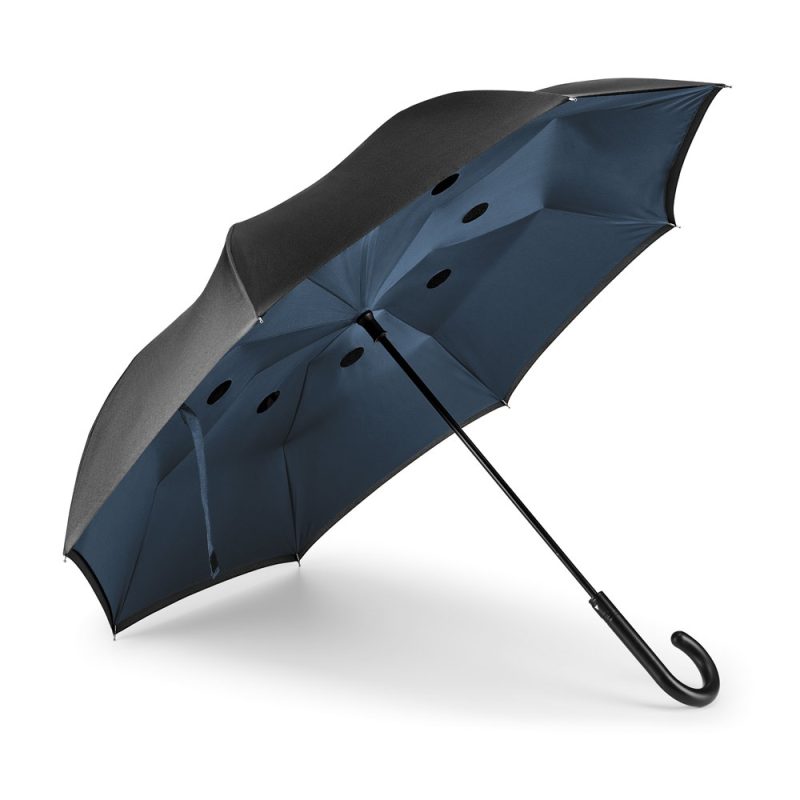 ANGELA. 190T pongee reversible folding umbrella - Image 3