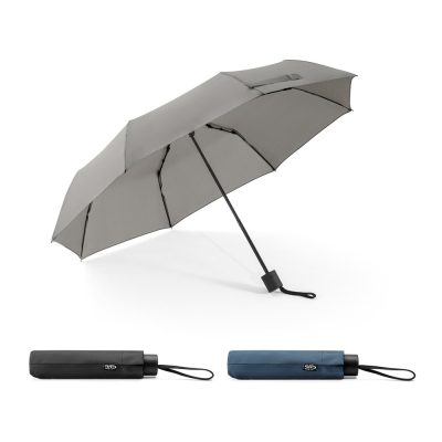 AIDEN. 21" umbrella in recycled polyester (100% rPET) pongee 190T, foldable in 3 sections