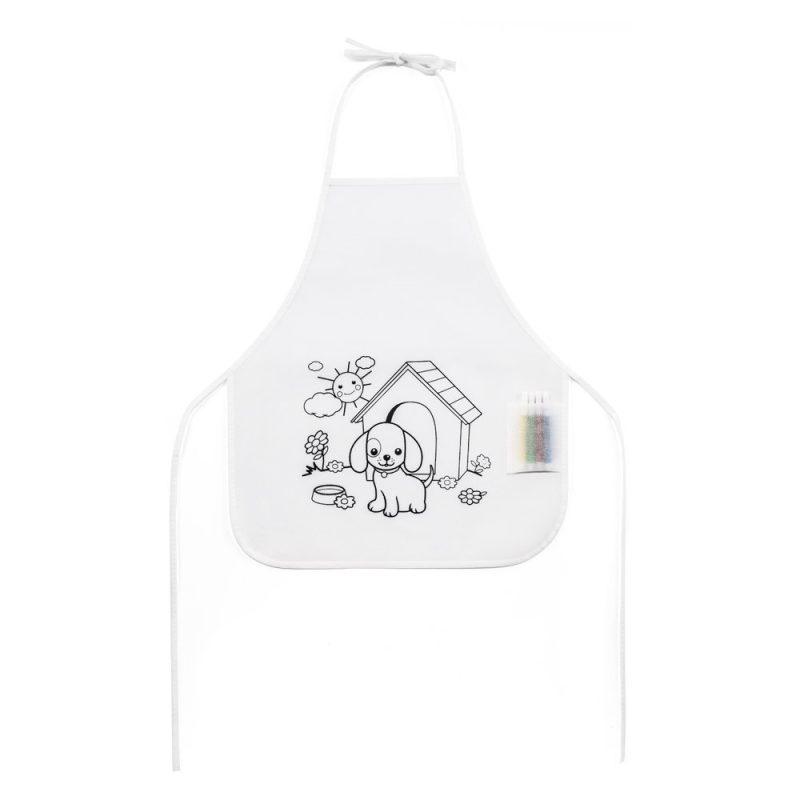 NILO. Children's apron for colouring in non-woven (80 g/m²) - Image 4