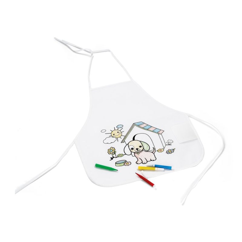 NILO. Children's apron for colouring in non-woven (80 g/m²) - Image 5